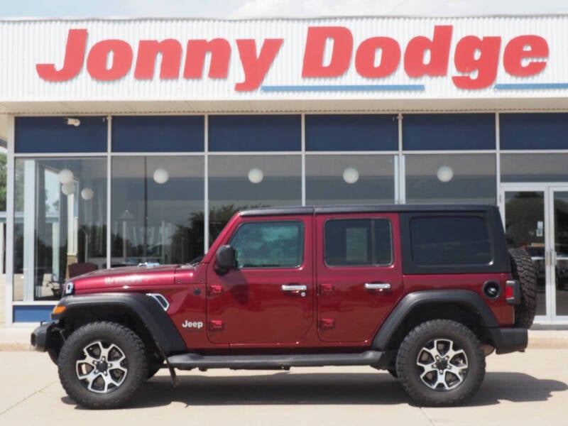 Used 2021 Jeep Wrangler Unlimited Willys Sport with VIN 1C4HJXDG5MW738332 for sale in Neligh, NE