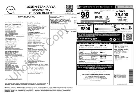 2025 Nissan Ariya Evolve+