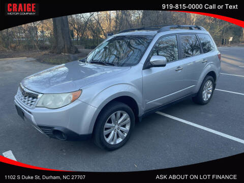 2011 Subaru Forester for sale at CRAIGE MOTOR CO in Durham NC