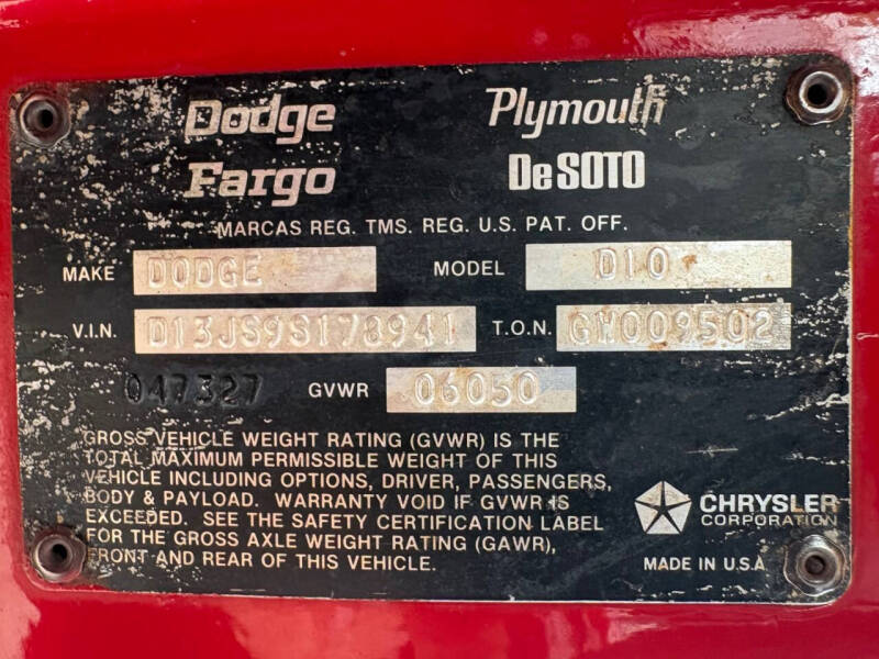 1979 Dodge D150 Pickup