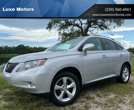 2010 Lexus RX 350 for sale at Luxe Motors in Fort Myers FL