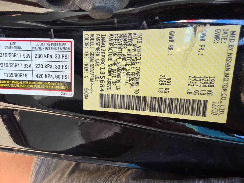 2011 Nissan Altima 2.5 S