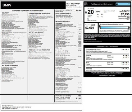 2014 BMW 5 Series 550i