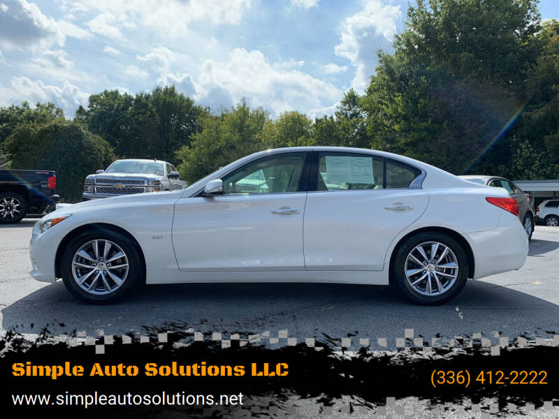 2017 Infiniti Q50 for sale at Simple Auto Solutions LLC in Greensboro NC