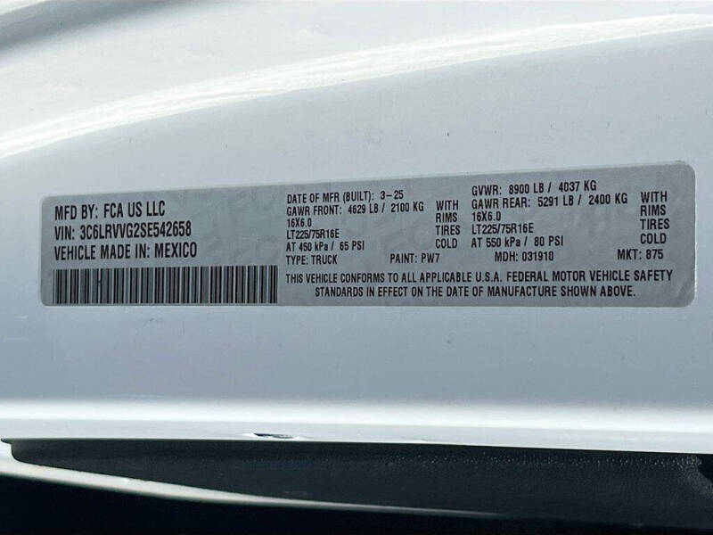 2025 RAM ProMaster
