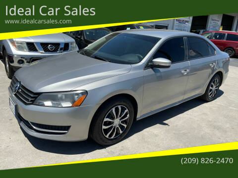 2013 Volkswagen Passat for sale at Ideal Car Sales in Los Banos CA