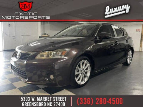 2011 Lexus CT 200h for sale at Exotic Motorsports in Greensboro NC