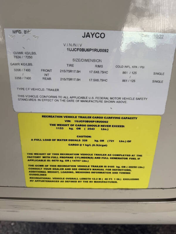 2023 Jayco Pinnacle