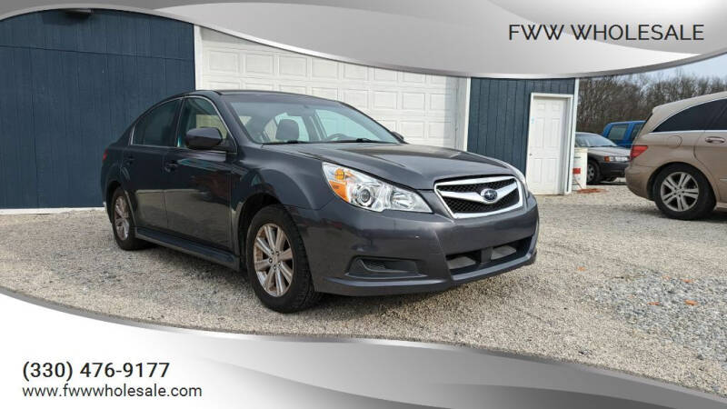 2012 Subaru Legacy for sale at FWW WHOLESALE in Carrollton OH