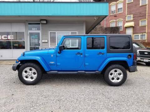 2015 Jeep Wrangler Unlimited for sale at BEL-AIR MOTORS in Akron OH