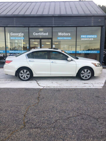 2008 Honda Accord for sale at Georgia Certified Motors in Stockbridge GA