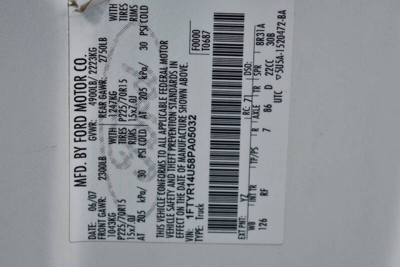 2008 Ford Ranger SPORT