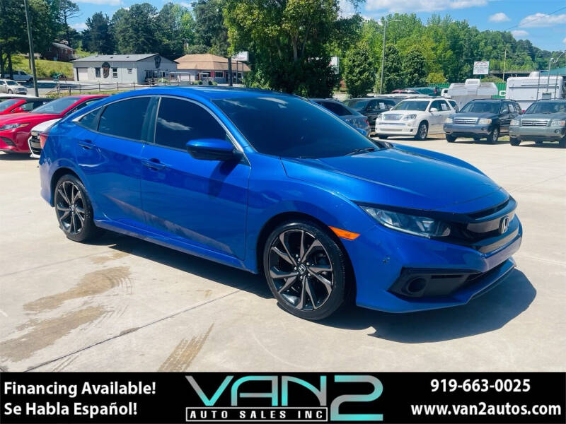 2019 Honda Civic for sale at Van 2 Auto Sales Inc in Siler City NC