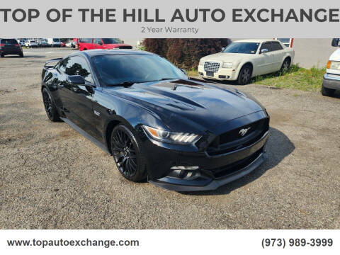 2016 Ford Mustang for sale at TOP OF THE HILL AUTO EXCHANGE in Mine Hill NJ