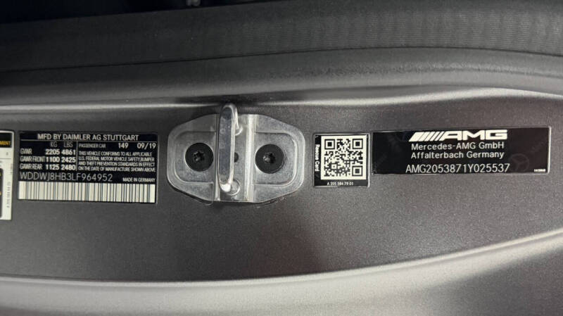 2020 Mercedes-Benz C-Class AMG C 63 S