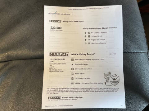 2023 GMC Savana 2500