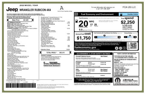 2022 Jeep Wrangler Rubicon