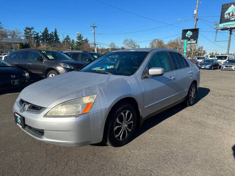 2003 Honda Accord for sale at ALPINE MOTORS in Milwaukie OR