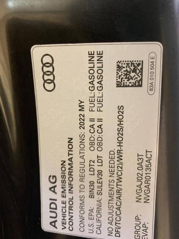 2022 Audi Q3 quattro S line Premium 45 TFSI