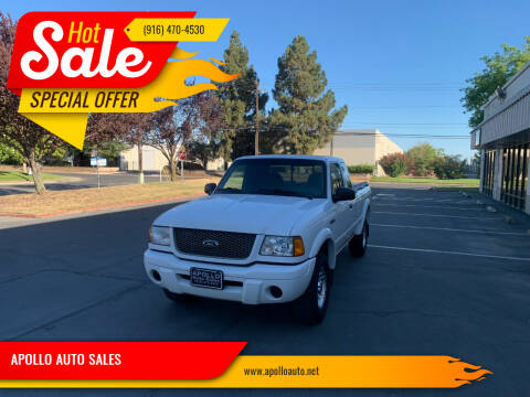 2002 Ford Ranger for sale at APOLLO AUTO SALES in Sacramento CA