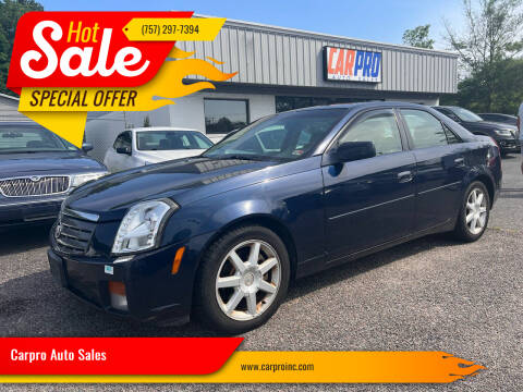 2005 Cadillac CTS for sale at Carpro Auto Sales in Chesapeake VA