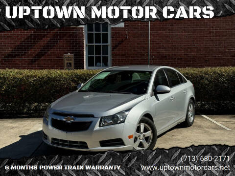 2014 Chevrolet Cruze for sale at UPTOWN MOTOR CARS in Houston TX