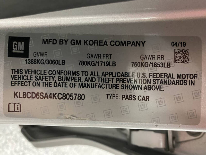 2019 Chevrolet Spark 1LT CVT