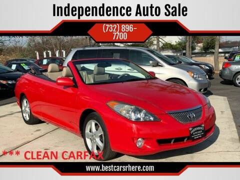 2005 Toyota Camry Solara for sale at Independence Auto Sale in Bordentown NJ