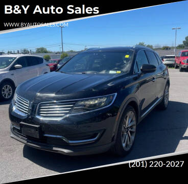 2016 Lincoln MKX for sale at B&Y Auto Sales in Hasbrouck Heights NJ