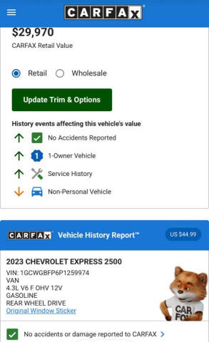 2023 Chevrolet Express 2500