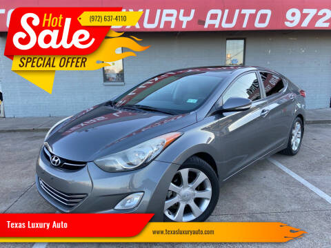 2013 Hyundai Elantra for sale at Texas Luxury Auto in Cedar Hill TX