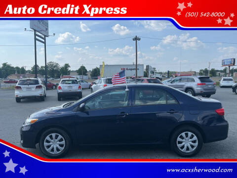 2013 Toyota Corolla for sale at Auto Credit Xpress - Sherwood in Sherwood AR