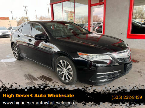 2015 Acura TLX for sale at High Desert Auto Wholesale in Albuquerque NM