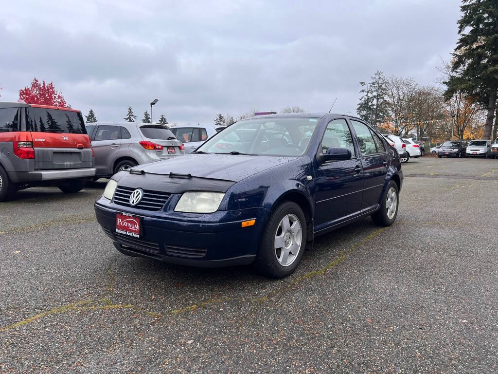 2001 Volkswagen Jetta for sale at PLATINUM AUTO SALES INC in Lacey, WA