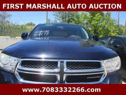 2013 Dodge Durango for sale at First Marshall Auto Auction in Harvey IL