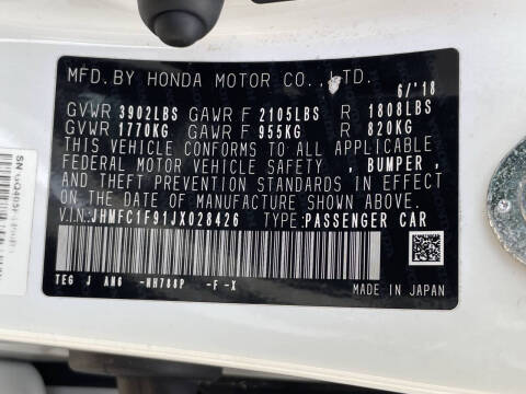 2018 Honda Civic Touring