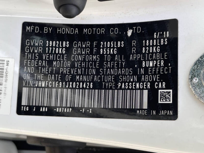 2018 Honda Civic Touring