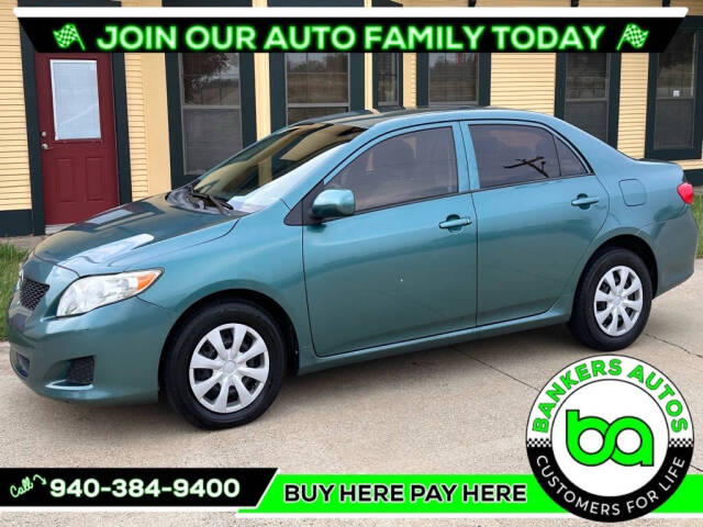 2010 Toyota Corolla for sale at BANKERS AUTOS in Denton, TX