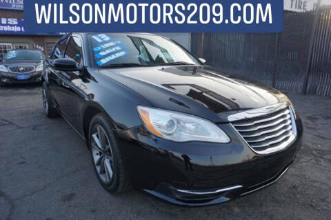 2013 Chrysler 200 for sale at WILSON MOTORS in Stockton CA