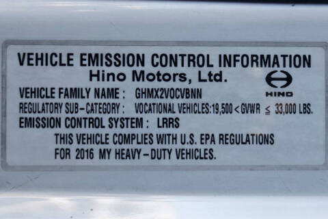 2016 Hino 338