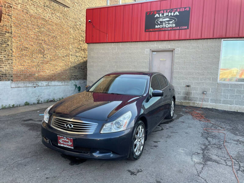 2009 Infiniti G37 Sedan for sale at Alpha Motors in Chicago IL