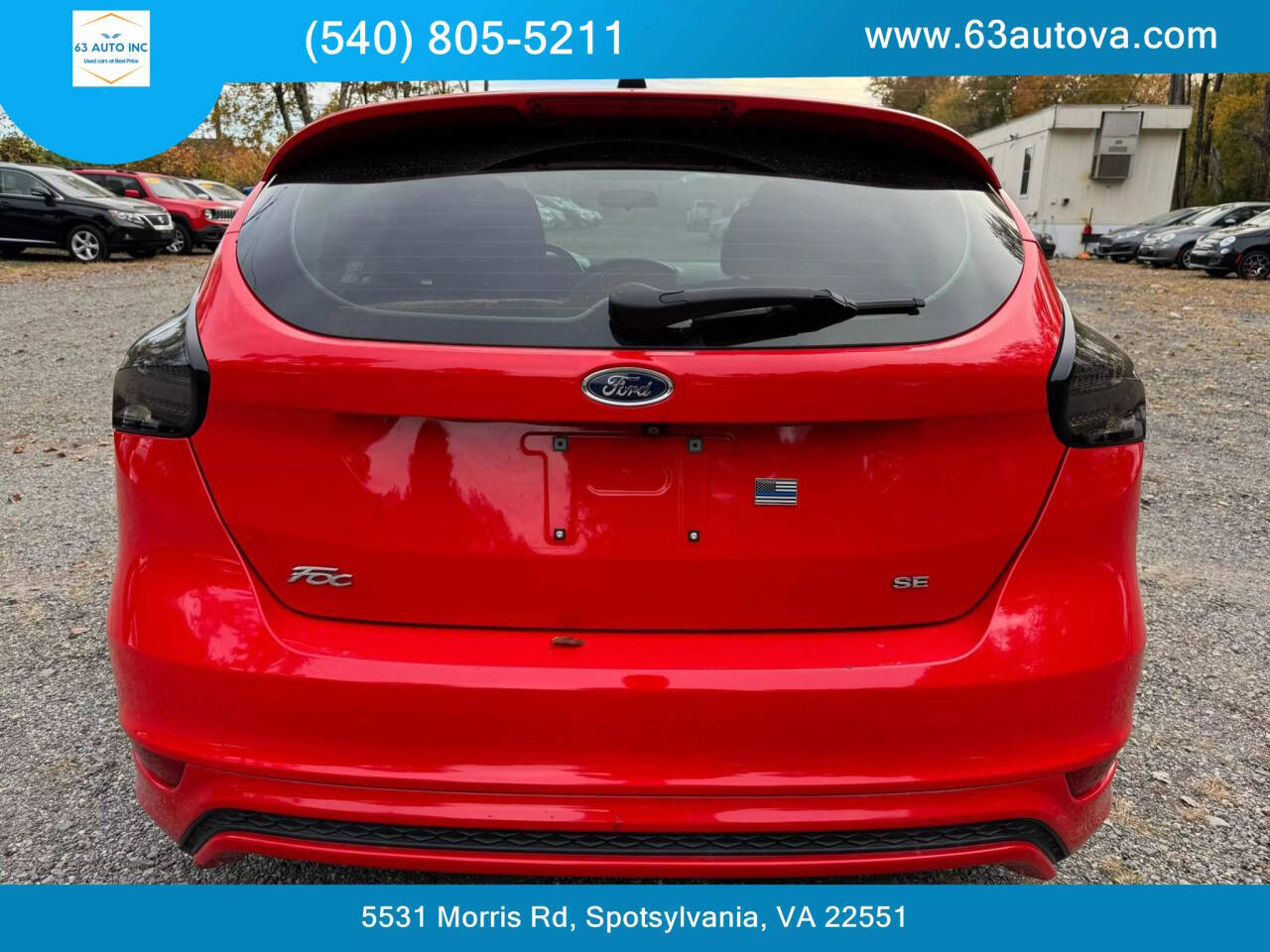 2016 Ford Focus for sale at 63 Auto Inc in Spotsylvania, VA