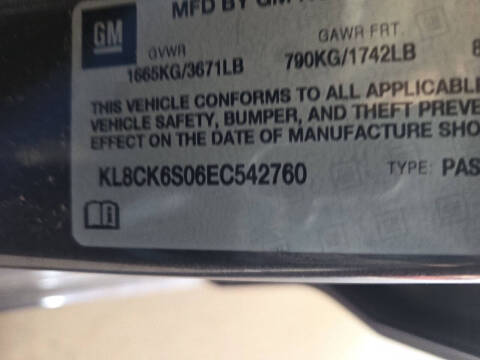 2014 Chevrolet Spark EV 1LT