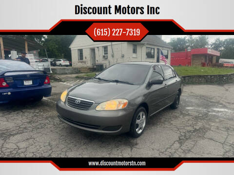 2006 Toyota Corolla for sale at Discount Motors Inc in Nashville TN