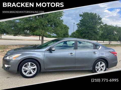 2015 Nissan Altima for sale at BRACKEN MOTORS in San Antonio TX