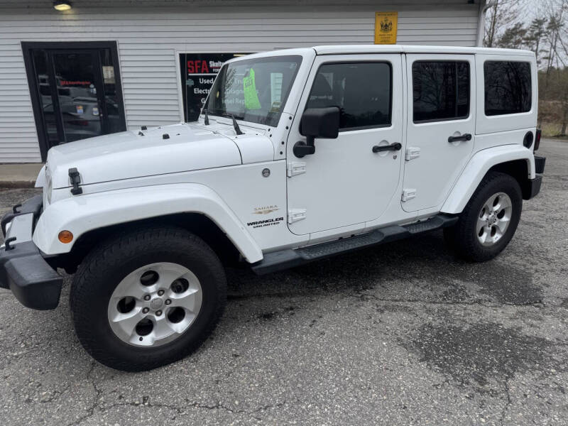 Used 2014 Jeep Wrangler Unlimited Sahara with VIN 1C4HJWEG2EL140405 for sale in Bath, ME