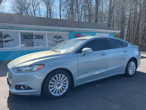 2014 Ford Fusion Hybrid for sale at ICON AUTO SALES in Chesapeake VA