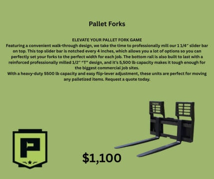 2025 Prime 48" Pallet Forks