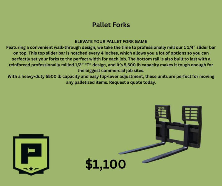 2025 Prime 48" Pallet Forks