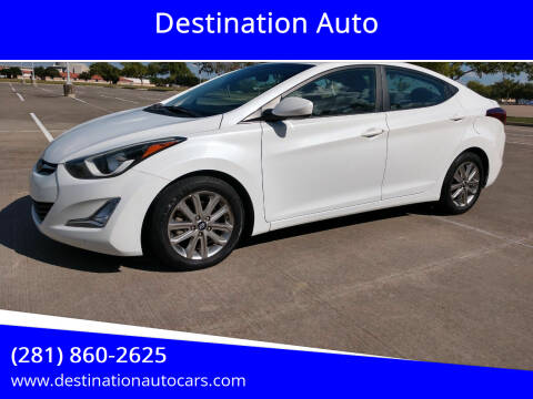 2016 Hyundai Elantra for sale at Destination Auto in Stafford TX